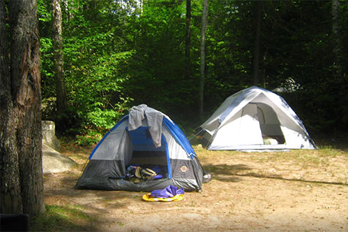 Tents at Big Deer State Park (photo credit: Matt Parsons)