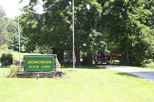 Park entrance at Bomoseen State Park