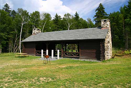 A pavilion at Coolidge State Park