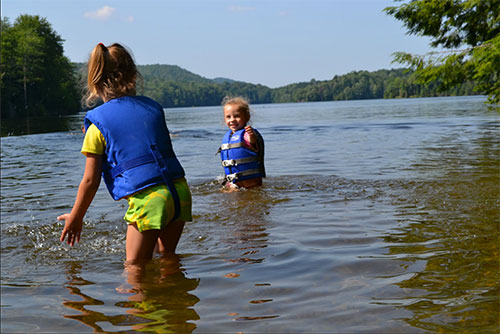 Cool, clean water is great to play in at Green River Reservoir State Park (photo credit: Alexandra Martin)