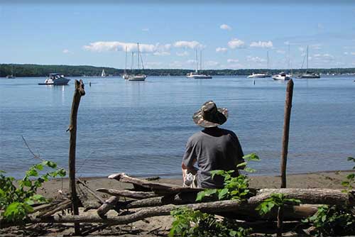 A peaceful moment on Lake Champlain