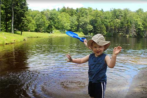 Playing in water is fun at Woodford State Park (photo credit: Jess Lubas)