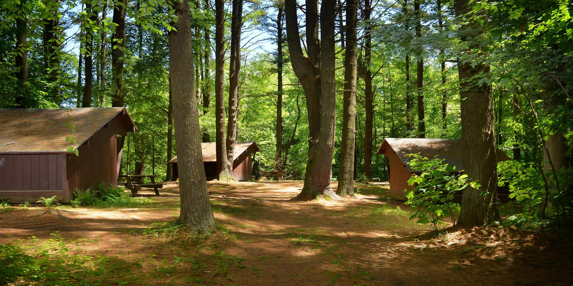 Group camping area at Lake Shaftsbury State Park