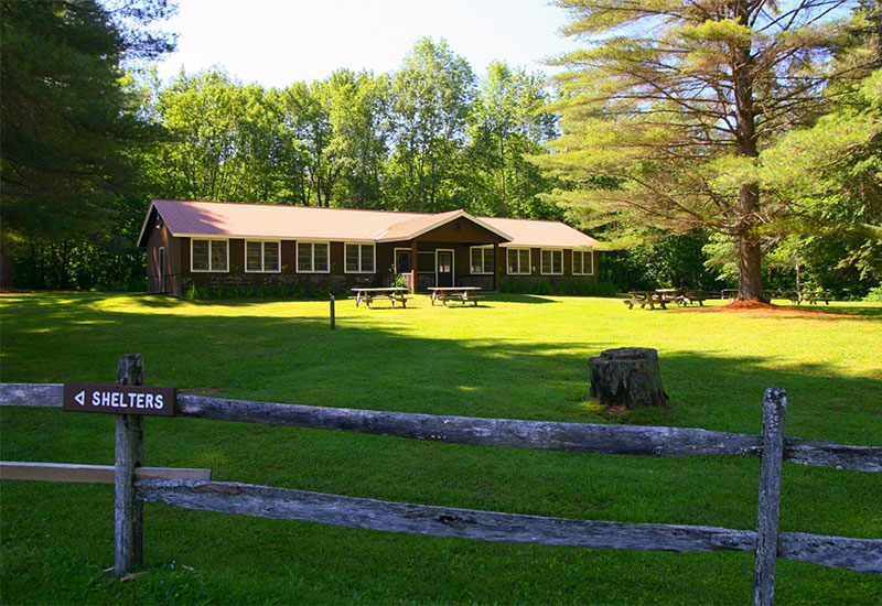 Camp Plymouth Harwood pavilion
