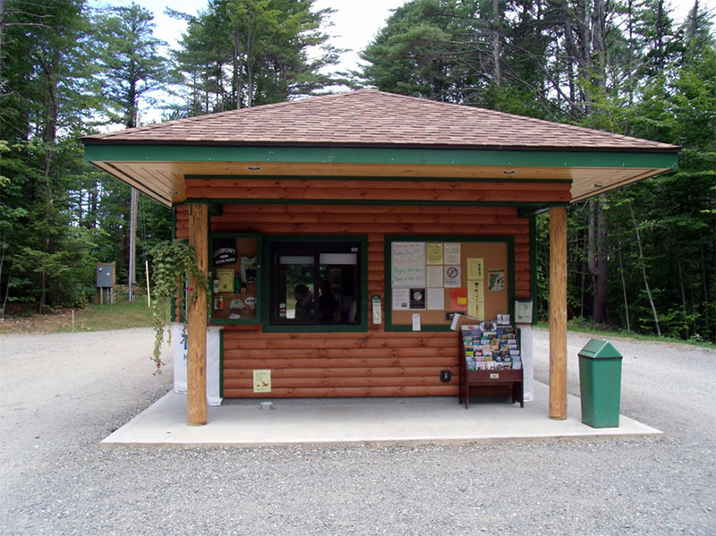 The contact station welcomes visitors to the park